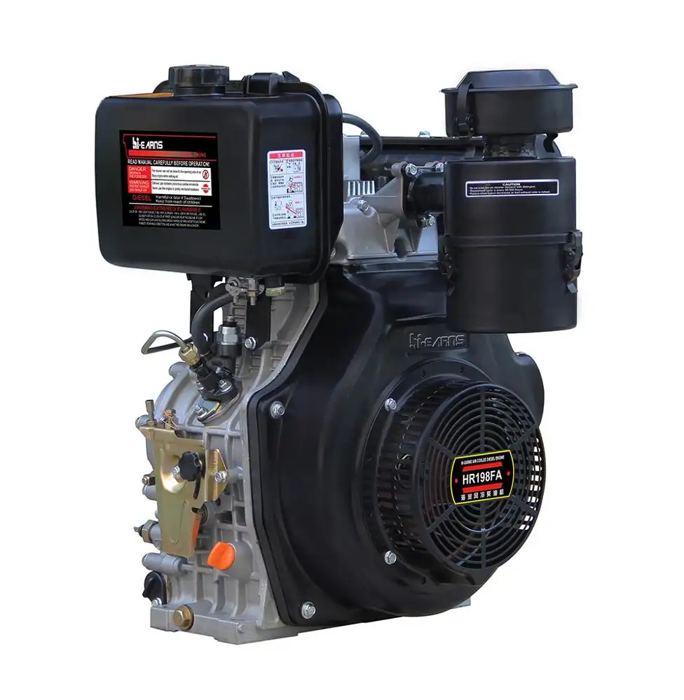 Hava soğutmalı 16hp dizel motor HR198