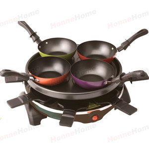 <span class=keywords><strong>Appareil</strong></span> de cuisine <span class=keywords><strong>électrique</strong></span> 6 personne <span class=keywords><strong>fondue</strong></span> <span class=keywords><strong>à</strong></span> raclette - Product Image 5