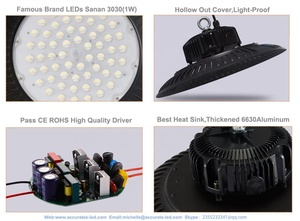 50W 100W 150W 200W LED High Bay Light Factory Light <strong>Cheap</strong> LED UFO <strong>Lamp</strong> for Warehouse Ceiling Workshop Garage Industrial Lighting - Product Image 3