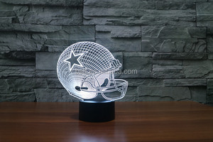 NFL Casco 3D lámpara 7 lámpara RGB Luz de Colores 3d increíble ilusión Óptica - Product Image 3