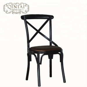En gros Chine meubles salle à manger café <span class=keywords><strong>snack</strong></span>-<span class=keywords><strong>bar</strong></span> bistro croix X retour <span class=keywords><strong>chaise</strong></span> en métal - Product Image 1