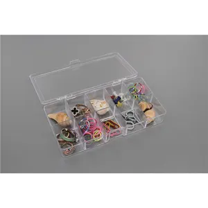 New Products Excellent Quality 10 Grid Multifunction Clear Hard Plastic Boxes With Lid