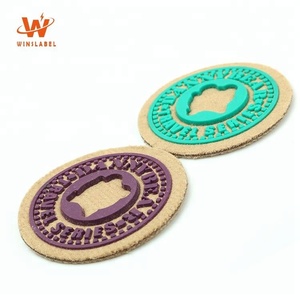 Bán Hot Nhà Máy Trực Tiếp Giá Suede Cảm Thấy Nâng Lên Logo Jeans Vá Tuỳ Chỉnh Vá Sew On Patches Embossed Silicon Cao Su Nhãn - Product Image 4