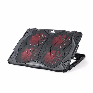 IDock usb notebook cooling pad height adjustable gaming laptop 110mm Fans for 15.6 19 inch laptops with four