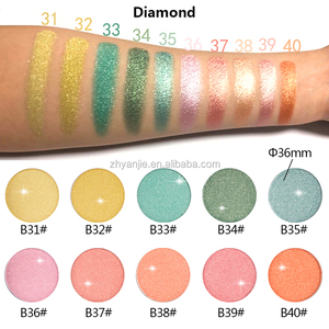 Sombra de Ojos Individual de Alta Pigmentación, Resistente al Agua, con Acabado Diamante, 74 <span class=keywords><strong>Colores</strong></span>, Marca Privada - Product Image 4
