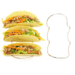 Bandeja de Tortilla mexicana, soporte ondulado de 4 o 5 personas, estante de Taco de acero inoxidable de calidad alimentaria, utensilios de cocina, presentación de alimentos - Product Image 4