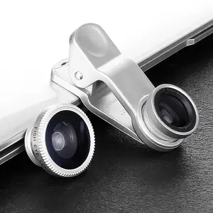 Cheap 3 In 1 Mobile Phone Camera Lens 0.67x Wide Angle+macro+fish Eye For Galaxy Note 3/nikon/table PC LQ-001B Optical Lens