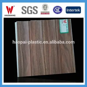 Los más populares de diseño de madera para panel de pared de PVC / PVC de techo panel