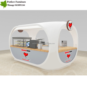 Chiosco del caffè di progettazione della cabina del gelato del supporto del crepe di progettazione fresca per i centri commerciali - Product Image 3