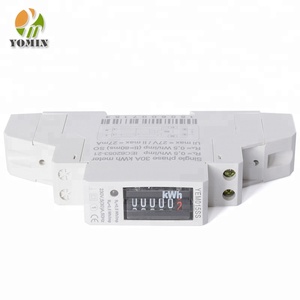 มิเตอร์วัดพลังงานไฟฟ้าแบบเฟสเดียว 127V/230V 5(30)A พร้อมสัญญาณพัลส์ จอแสดงผลแบบอนาล็อก ติดตั้งบนราง Din แบบสองสาย - Product Image 3