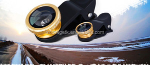 3 En 1 Clip Mobile Téléphone Lentille fisheye Fish Eye avec micro kit pour smartphones - Product Image 3