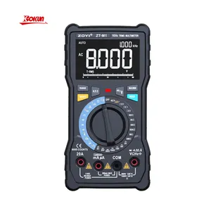 TRMS 8000 Multimeter Digital Resistensi Arus, Pengukur Frekuensi Kapasitansi Kontinuitas Semua Dalam Satu Meter