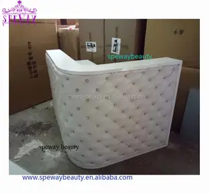 2021 new design round reception desk for nail salon