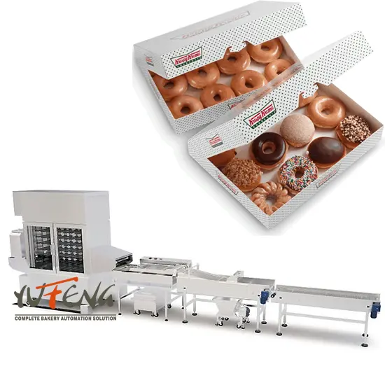 Автоматическая машина для производства дрожжевых пончиков/Производственная линия