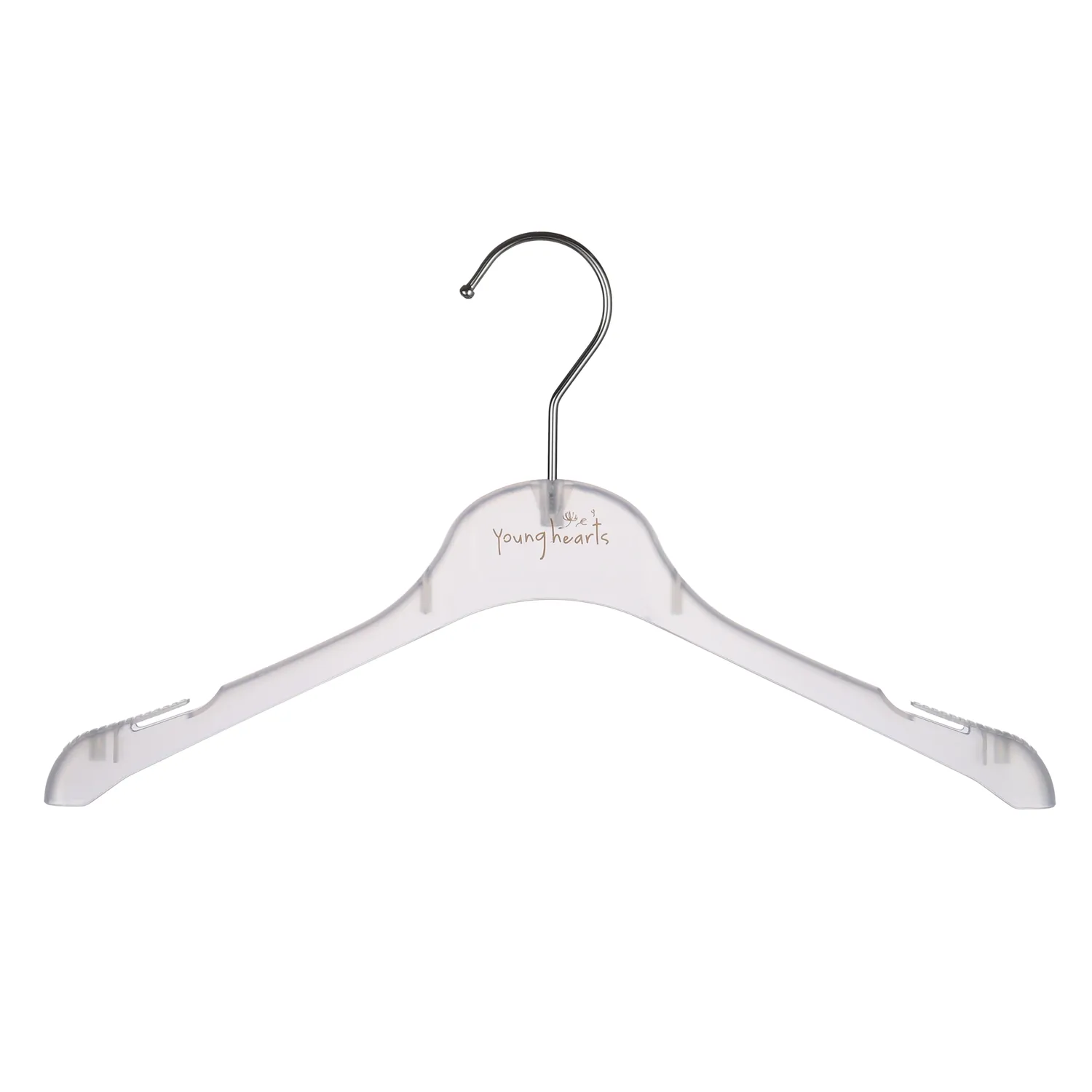 Factory Price Non Slip Plastic Clear Teenager Clothes Coat Hanger