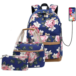 Mochila Floreada Terciopelo Importadas Exclusivas | Envío gratis