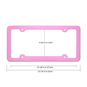 Cadres de Plaque d'immatriculation En Alliage D'aluminium <span class=keywords><strong>4</strong></span>-Trou Vis Kits Rose Noir Étiquette Titulaire de la Couverture Pour Les Voitures Américaines Permis Voiture cadre de plaque - Product Image 3