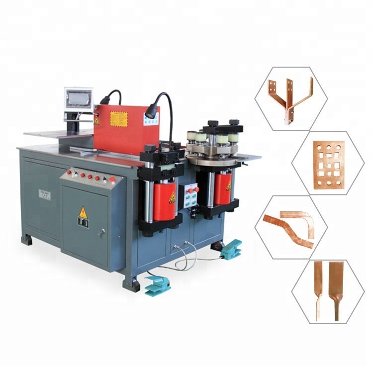 Hydraulic copper bend cut punching machine for switchboard maker