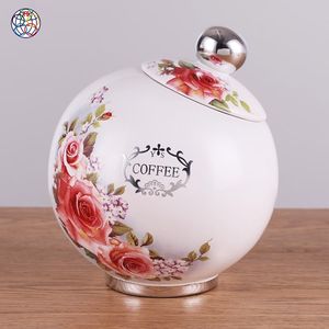 Moderna di vendita calda di modo circolare dipinto <span class=keywords><strong>a</strong></span> <span class=keywords><strong>mano</strong></span> di stoccaggio vasi decorativi - Product Image 2