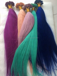 Remy punta plana del pelo en extensiones del pelo humano paquetes Europea estilo Salon punta <span class=keywords><strong>cabello</strong></span> Real - Product Image 1