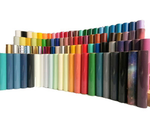 <span class=keywords><strong>Vinyle</strong></span> thermocollant PU multicolore pour vêtements, 50 cm x 25 m, vente en gros d'usine - Product Image 1