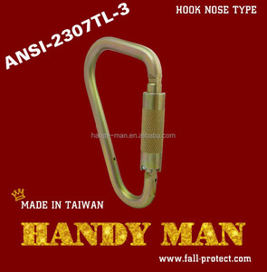 Conector de Seguridad Lateral en Forma de D ANSI-2307TL-3 de Acero 40kN ANSI Z359.1 - Product Image 2