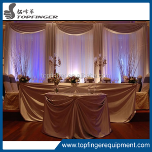 3 m * 6 m foil back beautiful wedding pipe and drop the sheer curtain, transparent curtains for wedding - Product Image 1