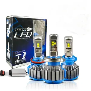 T1 Led 손전등 자동차 H1 H3 H7 H11 9006 9005 T1 LED 전구 헤드 램프 터보