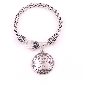 B0233 Huilin Gioielli L'arcangelo Michele Talismano-Sigillo di Michael <span class=keywords><strong>Angelic</strong></span> Ciondolo Grano Catena Braccialetto - Product Image 2