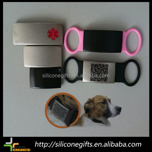 레이저 새겨진 독특한 qr 코드 id 애완 동물 태그/개 태그 일련 번호 - Product Image 3
