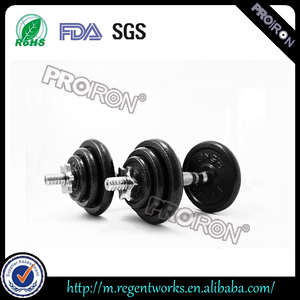 Cast iron weight plate dumbbell weight set - Product Image 1