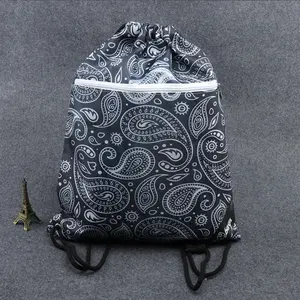 Drawstring Small Nylon Sublimation Customized Cinch Sack Drawstring Backpack Cinch Bag