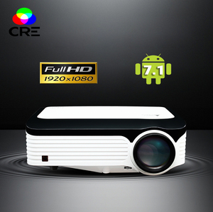 CRE 1920x1080 nativo Video digital Full hd wifi lcd tv 1080p hdmi proyector con Android 7.1 compatible con MIRCAS y airplay - Product Image 2