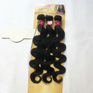 Đáng Yêu Cơ Thể Sóng Remy Tóc Con Người Dệt 4 cái/lốc Với Miễn Phí Đóng Cửa, 100% Remi Phần Mở Rộng Tóc 4*4 Phía Trước Ren Đóng Cửa 4 cái/bộ - Product Image 3