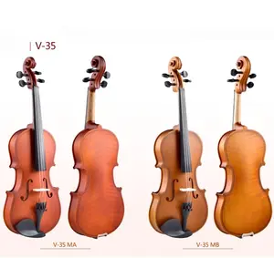 China venda quente de alta qualidade profissional violino artesanal 1/2 3/4 4/4 fábrica para venda