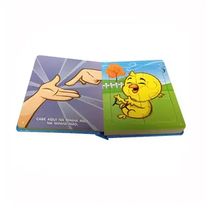 Impreso personalizado de los niños libro variedad ilustradores rompecabezas libro para niños con CPSIA