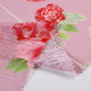 Poliéster <span class=keywords><strong>doris</strong></span> <span class=keywords><strong>Rosa</strong></span> floral clásico Impresión de prendas de vestir de moda de tela jacquard - Product Image 4