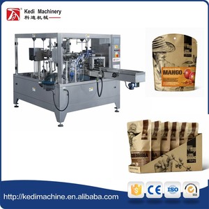 Máquina de Envasado Rotativa Wenzhou Kedi Machinery GD8-200A, Apertura de Bolsas por Presión - Product Image 3