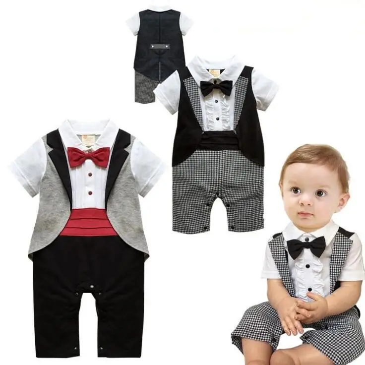2019 customize fashion baby boy infant romper newborn UK market boutique shop first birthday boy clothes
