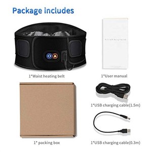 USB Massage <strong>Heating</strong> Waist Belt Wrap/Lower <strong>Back</strong> Heat Therapy <strong>Pad</strong> - Product Image 6