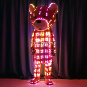 Aufblasbare LED Cartoon Tragen Kostüm, Teddybär Kostüme mit LED