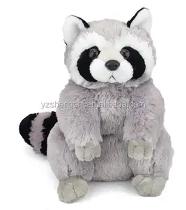 Oem racoon da selva de pelúcia brinquedo, animais macios de brinquedo atacado brinquedos de racoon de pelúcia