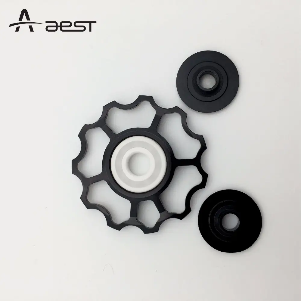 AEST Jockey Wheel Cambio Puleggia Ceramica Liscia, bicicletta Jockey Wheels