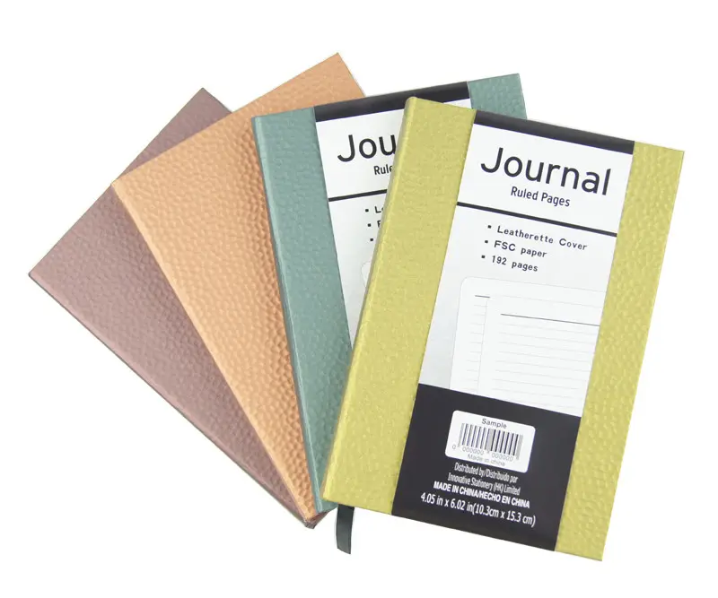 2022 High Quality Hardcover Notebook Leatherette Paper Ruled Customized Dairy Journal Notebook
