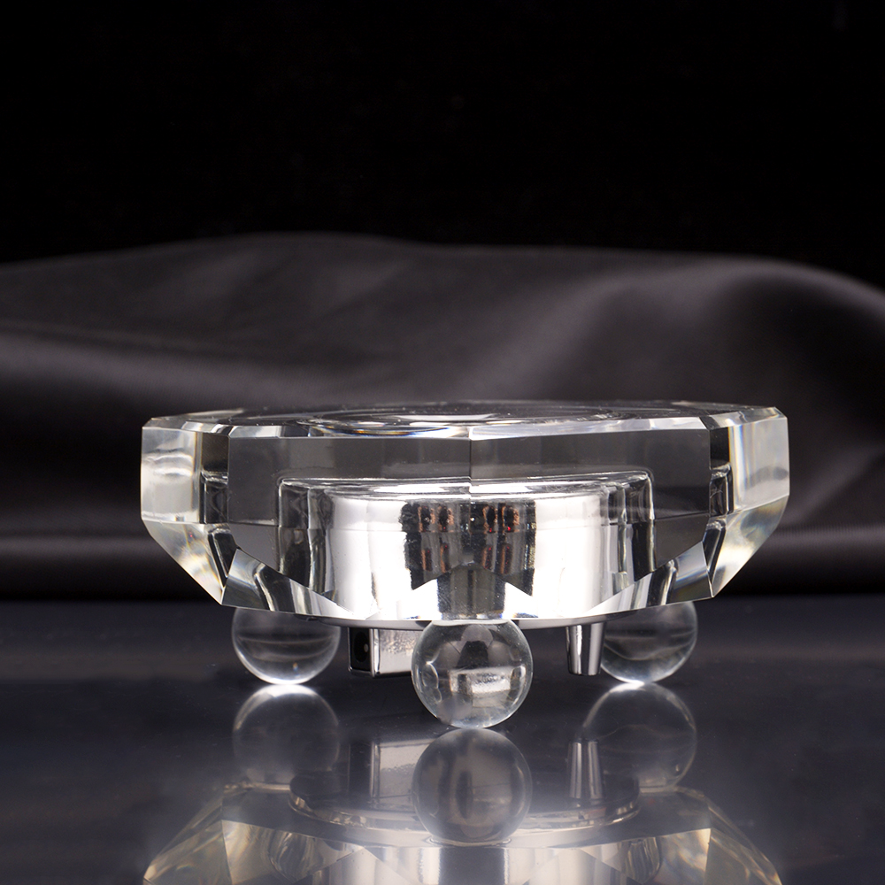 Новое поступление, Кристальный дисплей, 7 светодиодов, осветительная стойка для хрустальных поделок