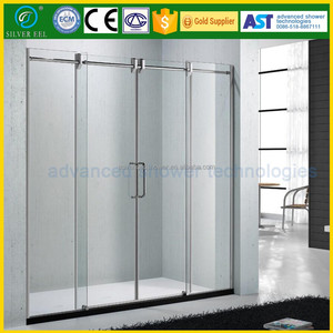 8mm diseño de baño <span class=keywords><strong>puerta</strong></span> <span class=keywords><strong>corredera</strong></span> de <span class=keywords><strong>cristal</strong></span> de la ducha interior <span class=keywords><strong>dos</strong></span> fix y <span class=keywords><strong>dos</strong></span> correderas - Product Image 1