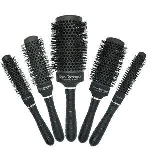 Cepillo para el pelo de la tecnología Nano más vendido, cepillo de secado de pelo de aire en juego de 5 piezas de cerámica + cep