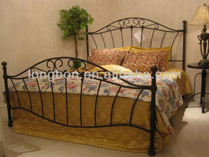Top-venta moderna forjado <span class=keywords><strong>reina</strong></span> camas de hierro forjado en casa - Product Image 6