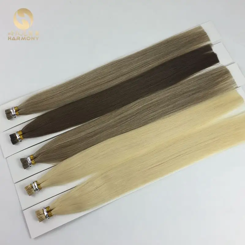 Wholesale Cuticle Remy Russian 100% Human 1グラム鎖シングルビーズリンク簡単ループmicrolink毛延長