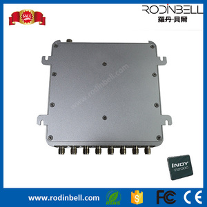 Escritor de lector de tarjetas <span class=keywords><strong>UHF</strong></span> <span class=keywords><strong>RFID</strong></span> de 8 puertos de alta precisión 860 ~ 960MHz para sistema de seguridad minorista